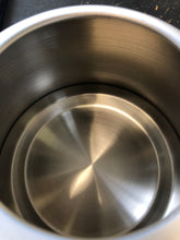 Load image into Gallery viewer, White tea kettle with wood handle and stainless steel