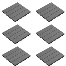 Load image into Gallery viewer, 12" x 12" Composite Interlocking Deck Tile (Set of 6)