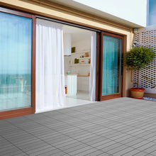Load image into Gallery viewer, 12" x 12" Composite Interlocking Deck Tile (Set of 6)
