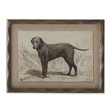 Load image into Gallery viewer, Ornate Brown Wood Framed Dog Prints