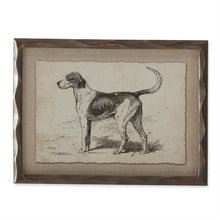 Load image into Gallery viewer, Ornate Brown Wood Framed Dog Prints