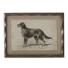 Load image into Gallery viewer, Ornate Brown Wood Framed Dog Prints