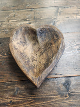 Load image into Gallery viewer, Heart Shaped Wood Bowls