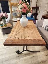 Load image into Gallery viewer, Handmade Industrial Solid Wood and Metal Desk