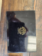 Load image into Gallery viewer, 2 Small Chinese Black Storage Boxes w/ Floral Design