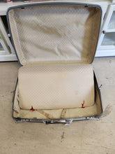 Load image into Gallery viewer, Large Dark Blue Samsonite Suitcase