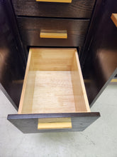 Load image into Gallery viewer, Brown and Gold Wood Buffet Cabinet