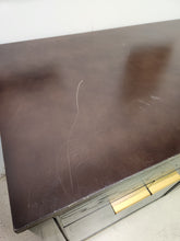 Load image into Gallery viewer, Brown and Gold Wood Buffet Cabinet