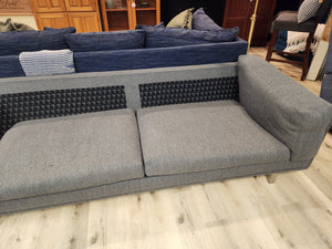 Gray Fabric Butterfly Sofa Couch