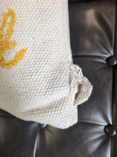 Load image into Gallery viewer, Embroidered Cotton Lumbar Pillow "Today is a Gift"
