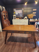 Load image into Gallery viewer, Wood Dining Table w/ 4 Drawers