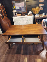 Load image into Gallery viewer, Wood Dining Table w/ 4 Drawers