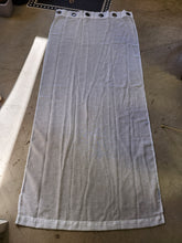 Load image into Gallery viewer, Set of 2 White Curtains w/ Silver Rings
