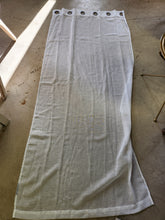 Load image into Gallery viewer, Set of 2 White Curtains w/ Silver Rings