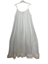 Load image into Gallery viewer, Long Asymmetric Linen Dress W/Ruffles