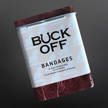 Load image into Gallery viewer, Buck Off Horse Themed Fabric Bandages Tin Box