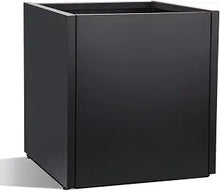 Load image into Gallery viewer, Black Square Galvanized Steel Planter