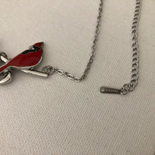 Load image into Gallery viewer, Cardinal with Hearts Necklace