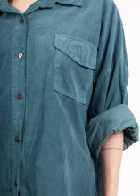 Load image into Gallery viewer, Long Velvet Botton Down Shirt