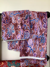 Load image into Gallery viewer, Set of 4 Purple Floral Curtain Panels