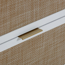 Load image into Gallery viewer, Nathan James Rattan, Wood & Metal 3-Drawer Dresser