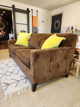 Load image into Gallery viewer, Brown Fabric Sofa