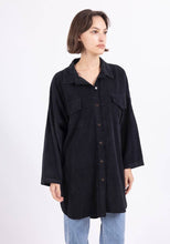 Load image into Gallery viewer, Long Velvet Botton Down Shirt