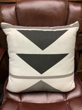 Load image into Gallery viewer, Abstract White and Black Throw Pillow