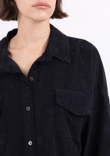 Load image into Gallery viewer, Long Velvet Botton Down Shirt
