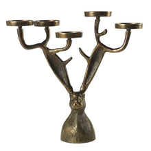 Load image into Gallery viewer, Eric Rabbit Brass Candleholder