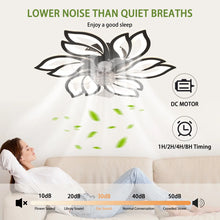 Load image into Gallery viewer, Angstrom 25" 6 - Blade Reversible Dimmable LED Flush Mount Ceiling Fan With Remote Control And App