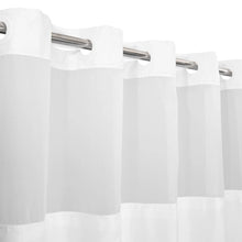 Load image into Gallery viewer, Bartek No Hook Slub Linen Textured Shower Curtain with Snap-in PEVA Liner