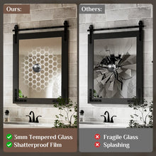 Load image into Gallery viewer, Brunilda Rustic Farmhouse Solid Wood Frame Accent Mirror