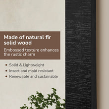 Load image into Gallery viewer, Brunilda Rustic Farmhouse Solid Wood Frame Accent Mirror