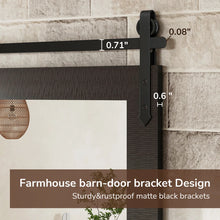 Load image into Gallery viewer, Brunilda Rustic Farmhouse Solid Wood Frame Accent Mirror