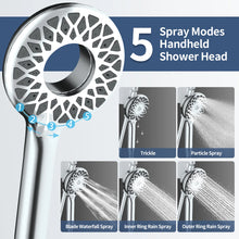 Load image into Gallery viewer, Chrome High Pressure Magnetic Dual Shower Head & Handheld Combo With Filter