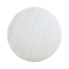Load image into Gallery viewer, Kella Round 50-inch Marble Top Dining Table White Marble - White Marble