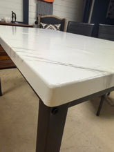 Load image into Gallery viewer, 4 Person Faux Marble Dining Set