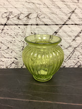 Load image into Gallery viewer, Vintage Green Glass Vase