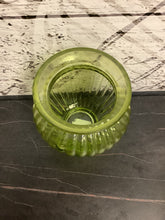Load image into Gallery viewer, Vintage Green Glass Vase