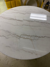 Load image into Gallery viewer, Kella Round 50-inch Marble Top Dining Table White Marble - White Marble