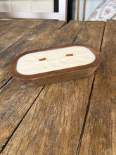 Load image into Gallery viewer, Scented Candle In Wood Bowl