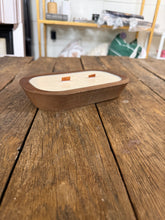 Load image into Gallery viewer, Scented Candle In Wood Bowl
