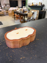 Load image into Gallery viewer, Wood Pumpkin Hand-Poured Scented Candle