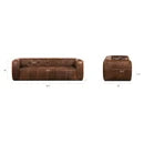 Load image into Gallery viewer, Poly & Bark Capa 96.5" Leather Sofa