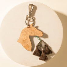 Load image into Gallery viewer, Summer Cove Horse Handtooled Leather Key Fob
