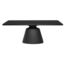 Load image into Gallery viewer, Large Black Wood and Metal Dining Table