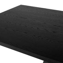 Load image into Gallery viewer, Large Black Wood and Metal Dining Table