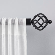 Load image into Gallery viewer, Torch Curtain Rod and Coordinating Finial Set, Adjustable