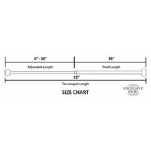 Load image into Gallery viewer, Torch Curtain Rod and Coordinating Finial Set, Adjustable